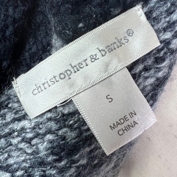 |•CHRISTOPHER & BANKS•| Long Cozy Hooded Cardigan Size Small - Picture 5 of 6